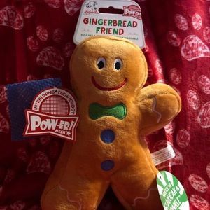 New! Christmas Gingerbread Man Cookie Plush Toy